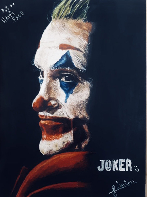 Coringa - 29 x 22 - desenho a lpis - 2019